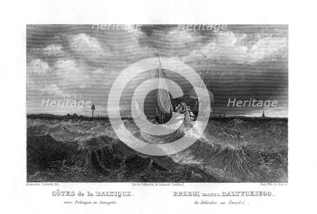 On the coasts of the Baltic, 19th century. Artist: Alex Will