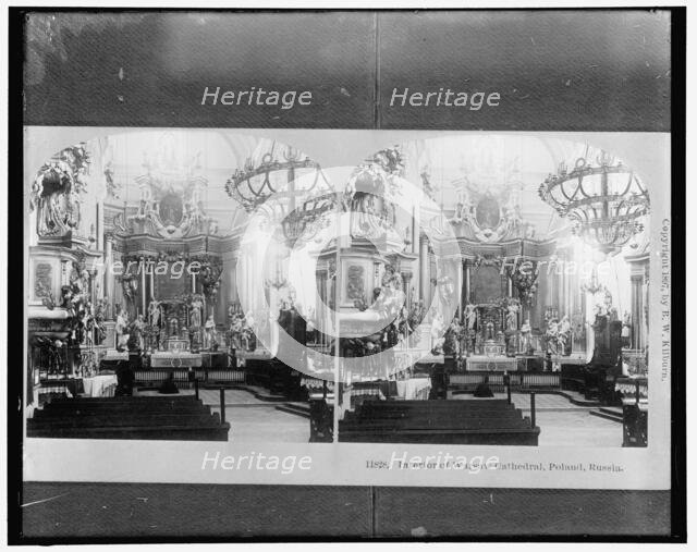 Interior of Warsaw Cathedral, Poland, Russia, between 1910 and 1920. Creator: Harris & Ewing.