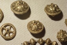 Celtic Gold Amulets, from the Treasure of Szarazd-Regly, Tolna County, Hungary, c.6th century BC. Artist: Unknown.