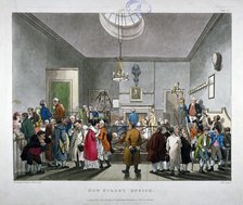 Bow Street Police Court, Westminster, London, 1808. Artist: Augustus Charles Pugin