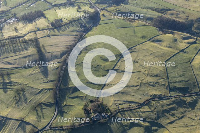 The earthwork remains of an Iron Age field system near Threshfield, North Yorkshire, 2024. Creator: Robyn Andrews.