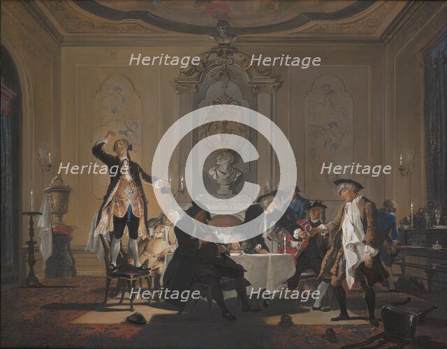 'Rumor erat in casa' (There was a commotion in the house), c1720-1750. Creator: Cornelis Troost.