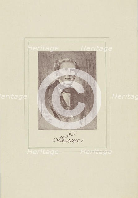 Portrait of the composer Carl Loewe (1796-1869). Creator: Anonymous.