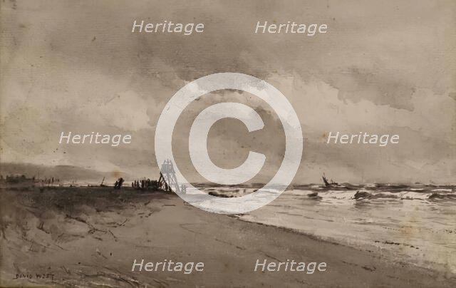 Stormy Weather, Moray Firth, 1875-1899. Creator: David West.