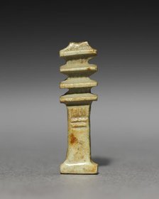 Pair of Djed-Pillar Amulets, 380-30 BC. Creator: Unknown.