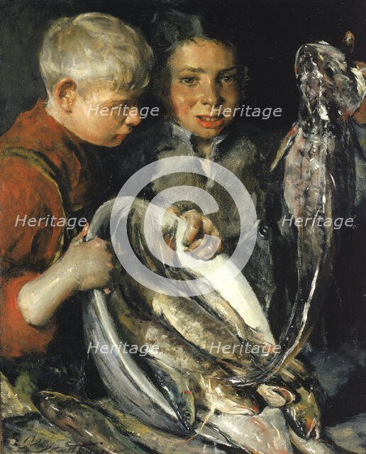 Fisher Children, ca. 1902. Creator: Charles Webster Hawthorne.