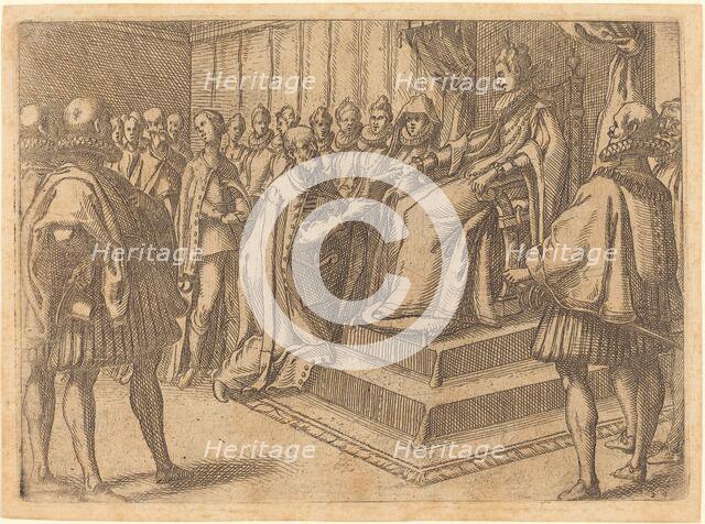 Reception of the Envoy of Poland, 1612. Creator: Jacques Callot.