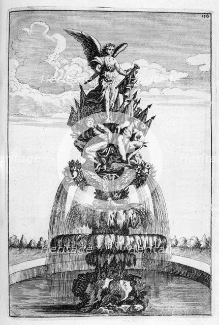 Fountain design, 1664. Artist: Georg Andreas Bockler