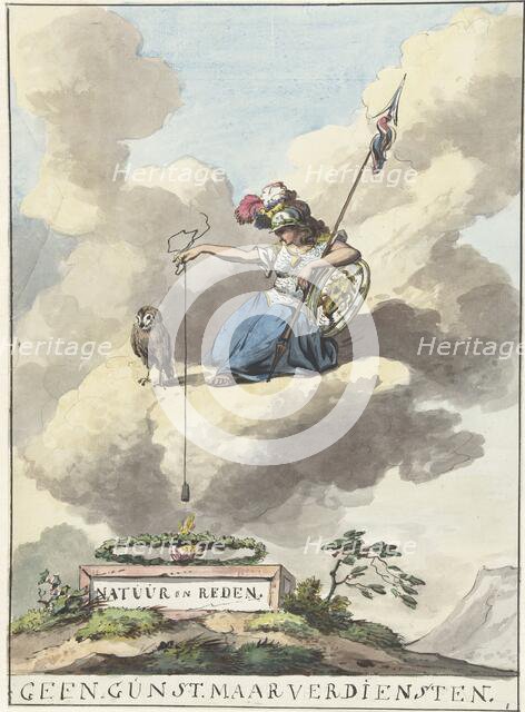 Design for the decorative arts and sciences on the Noordermarkt, 1795. Creator: Anon.