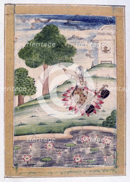 Gujari Ragini, Ragamala Album, School of Rajasthan, 19th century. Artist: Unknown