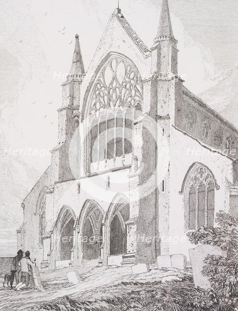 West end of Snettisham Church, Norfolk, 1815. Creator: John Sell Cotman.