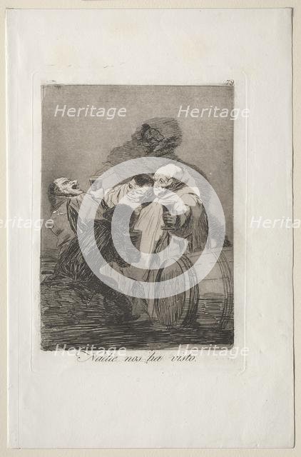 Caprichos: No One has Seen Us. Creator: Francisco de Goya (Spanish, 1746-1828).