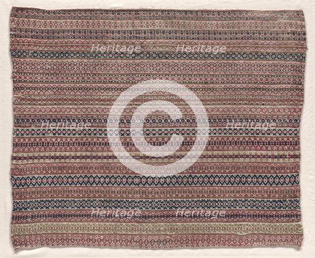 Woven Wool Textile, early 19th century. Creator: Unknown.