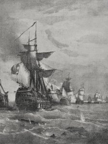 Battle of Trafalgar (October 21, 1805), 1898. Creator: Unknown.