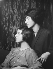Gazarian, Olga, Miss, and unidentified woman, portrait photograph, 1932 Creator: Arnold Genthe.