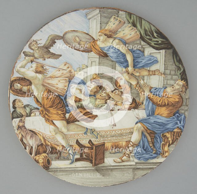 Tondo with a mythological scene, c1760. Creator: Carmine Gentile.