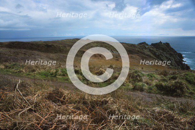Treryn Dinas, Iron Age Cliff-Castle, c3rd century BC, Cornwall, 20th century.  Artist: CM Dixon.