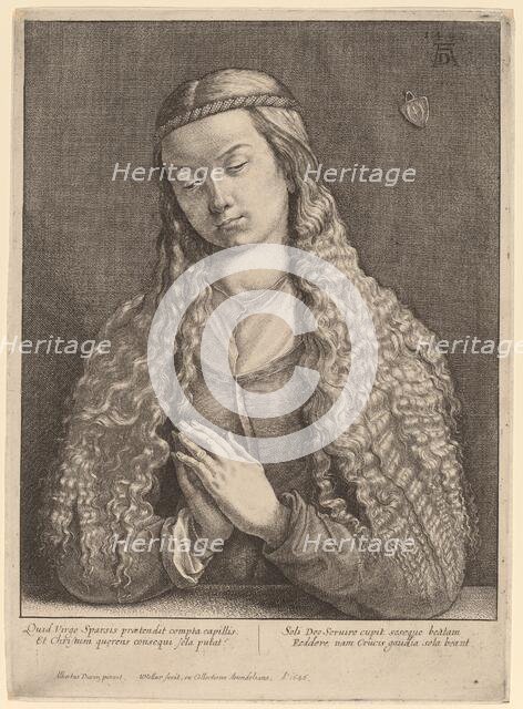 Katharine Furlegerin, 1646. Creator: Wenceslaus Hollar.