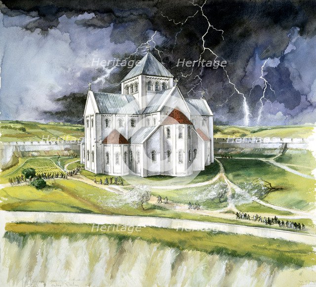 Old Sarum, 1092, (c1990-2010). Artist: Peter Dunn.