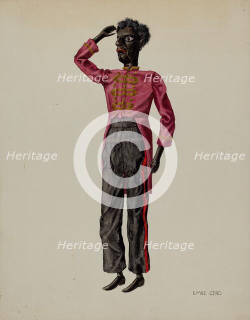 Bell Hop Marionette, c. 1938. Creator: Emile Cero.