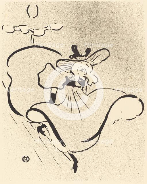 Jane Avril, 1893. Creator: Henri de Toulouse-Lautrec.