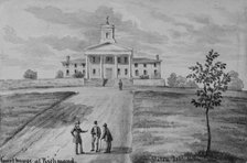 Courthouse at Richmond, Staten Island, New York, ca. 1872. Creator: Augustus Köllner.