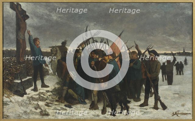 Episode from the War in the Vendée. Creator: Meunier, Constantin Emile (1831-1905).