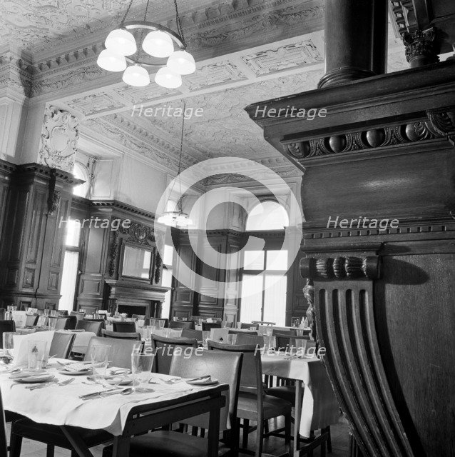 Dining room, Great Central Hotel, 222 Marylebone Road, London, 1970. Artist: John Gay