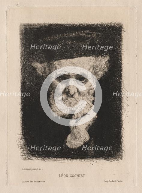 Léon Cogniet, 1881. Creator: Léon Bonnat (French, 1833-1922); Cadart.