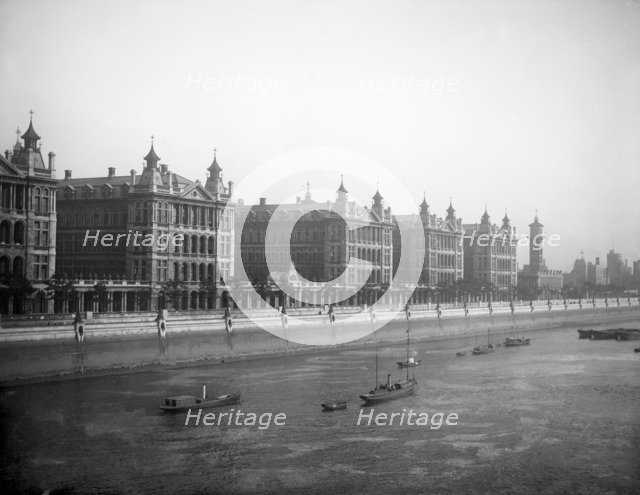 St Thomas' Hospital, Lambeth, Greater London, 1878. Artist: Henry Taunt
