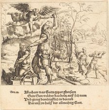 The Sacrifice of Isaac, 1547. Creator: Augustin Hirschvogel.