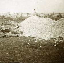 Dead bodies, Souain, northern France, September 1915. Artist: Unknown.