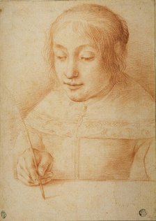 Young Woman Writing or Drawing, n.d. Creator: Elisabetta Sirani.