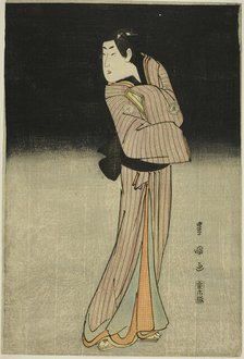 The actor Segawa Kikunojo III as the shop boy Chokichi, 1796. Creator: Shunsho.