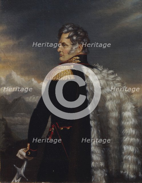 Portrait of the commander-in-chief of the Russian Army on the Caucasus Aleksey Yermolov (1777-1861), 1825. Artist: Anonymous, 18th century  