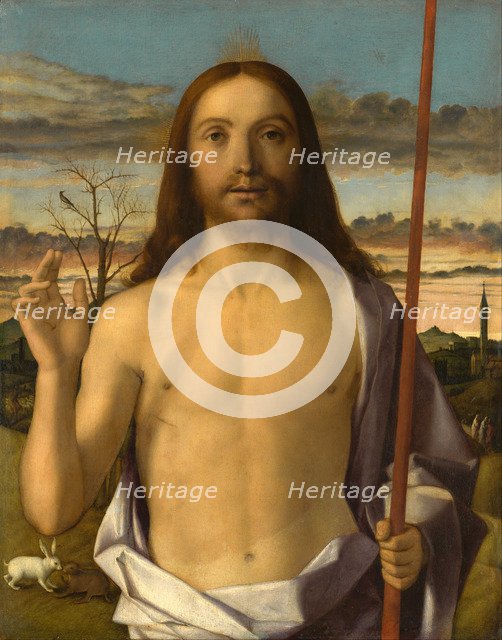 Christ Blessing. Artist: Bellini, Giovanni (1430-1516)