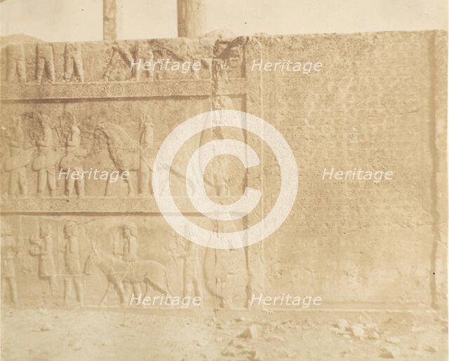 Processione sulla facciata della Grande Scala, 1858. Creator: Luigi Pesce.