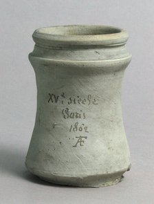 Pharmacy Jar, French, 15th century. Creator: Unknown.