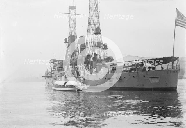 Naval Militia boarding ALABAMA, between c1910 and c1915. Creator: Bain News Service.