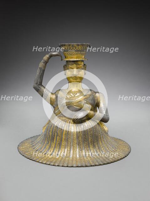 Base for a Water Pipe (huqqa) in the Form of a Dancer (image 2 of 3), between c.1750 and c.1900. Creator: Unknown.