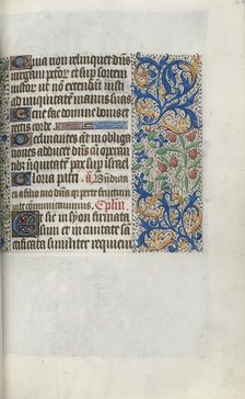 Book of Hours (Use of Rouen): fol. 66r, c. 1470. Creator: Master of the Geneva Latini (French, active Rouen, 1460-80).