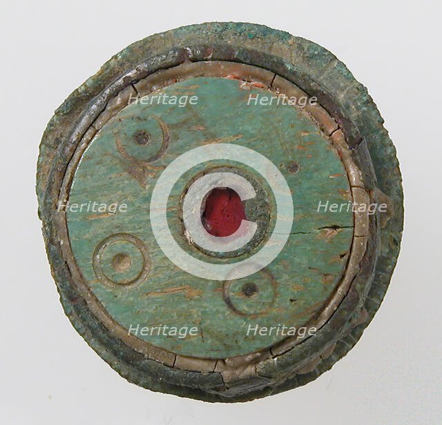 Flat Circular Button, Late Roman, 7th century. Creator: Unknown.