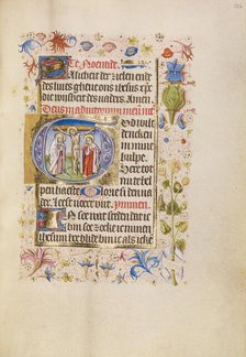 Initial G: The Crucifixion; Book of Hours, after 1460. Creator: Unknown.