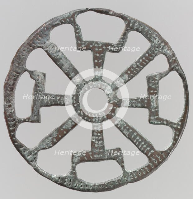 Openwork Belt Fitting, Frankish, 7th-8th century. Creator: Unknown.