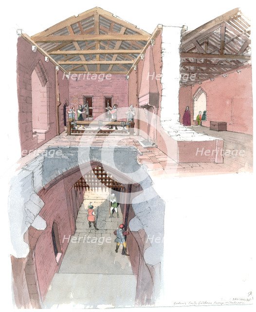 Goodrich Castle, c12th century, (1990-2010). Artist: Terry Ball.