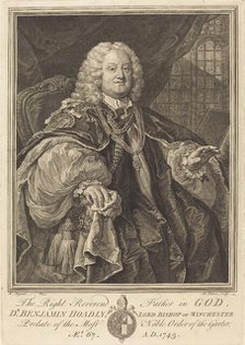Bishop Hoadly, 1743. Creator: Bernard Baron.