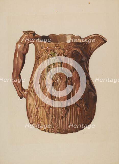 Pitcher, c. 1938. Creator: J. Howard Iams.