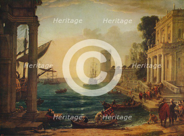 'The Embarkation of the Queen of Sheba', 1648, (c1915). Artist: Claude Lorrain.