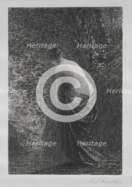 Bather Standing, 1879. Creator: Henri Fantin-Latour (French, 1836-1904).