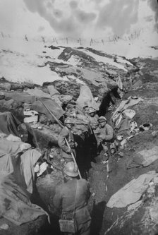Italy, 1st line trenches, 7July 1918. Creator: Bain News Service.